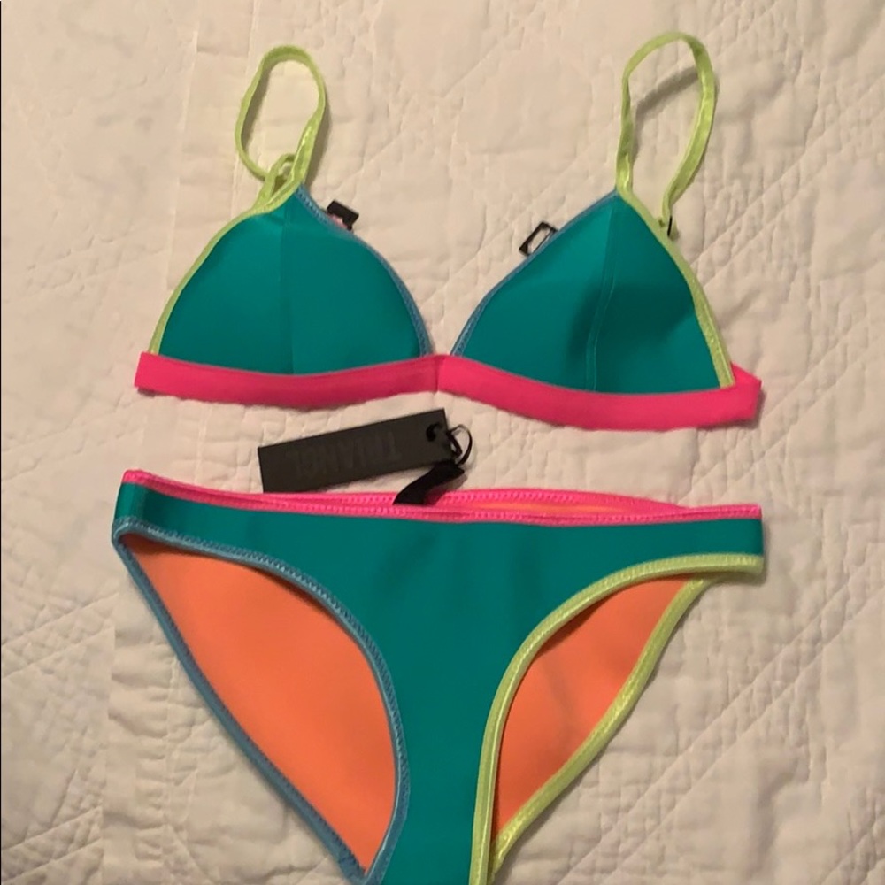Colorful neoprene bikini